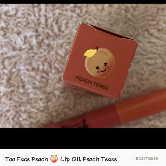 NWT TOO FACED SWEET PEACH CREAMY OIL LIP GLOSS - Picture 2 of 6